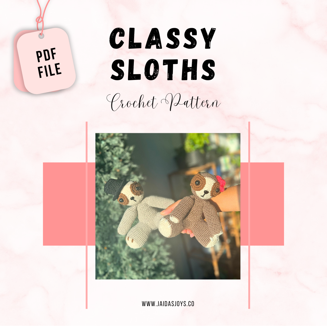 Classy Sloths - Crochet Pattern